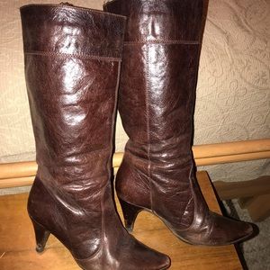 Aldo leather knee boots with soft lining size 9